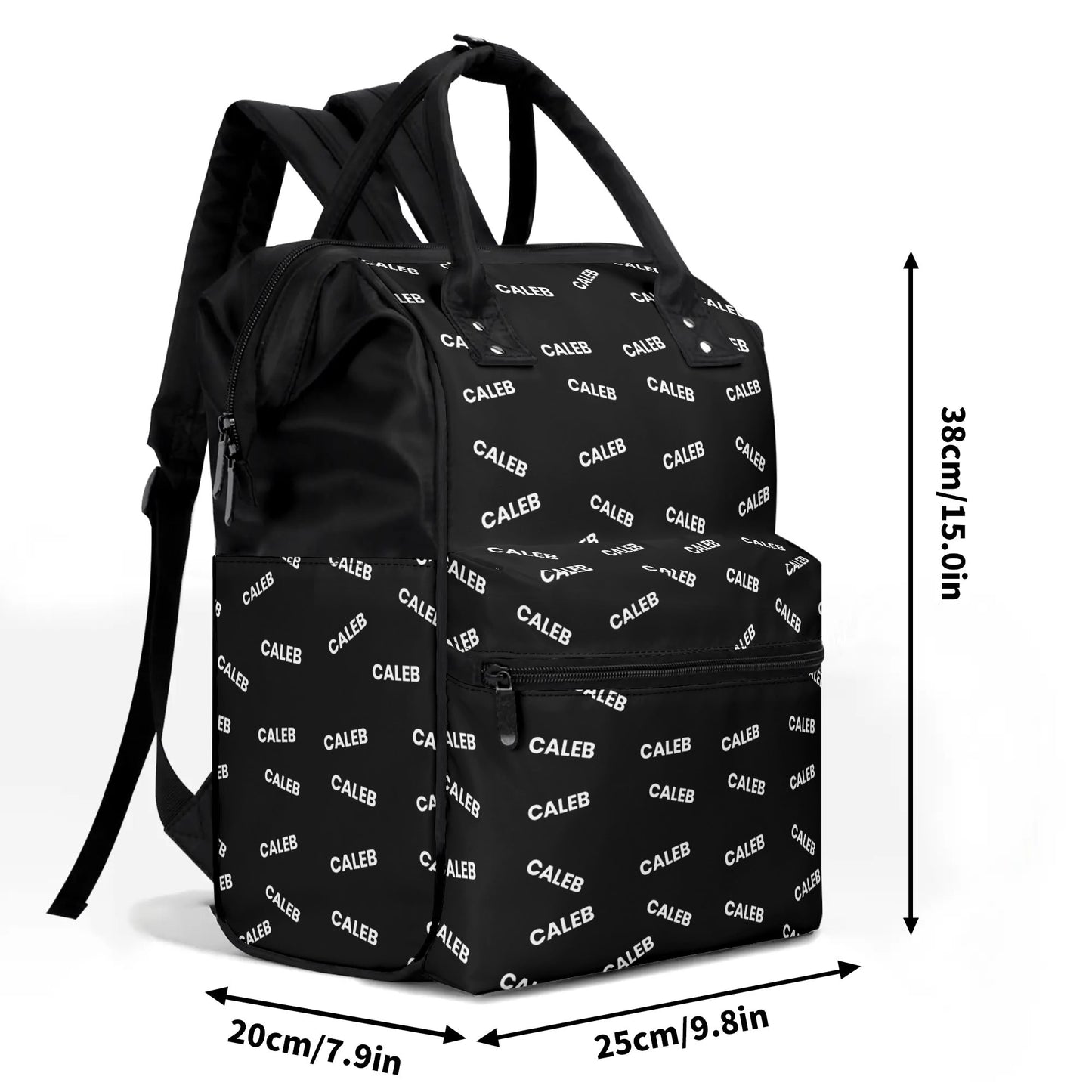 Caleb monogram Infinite duckbill backpack