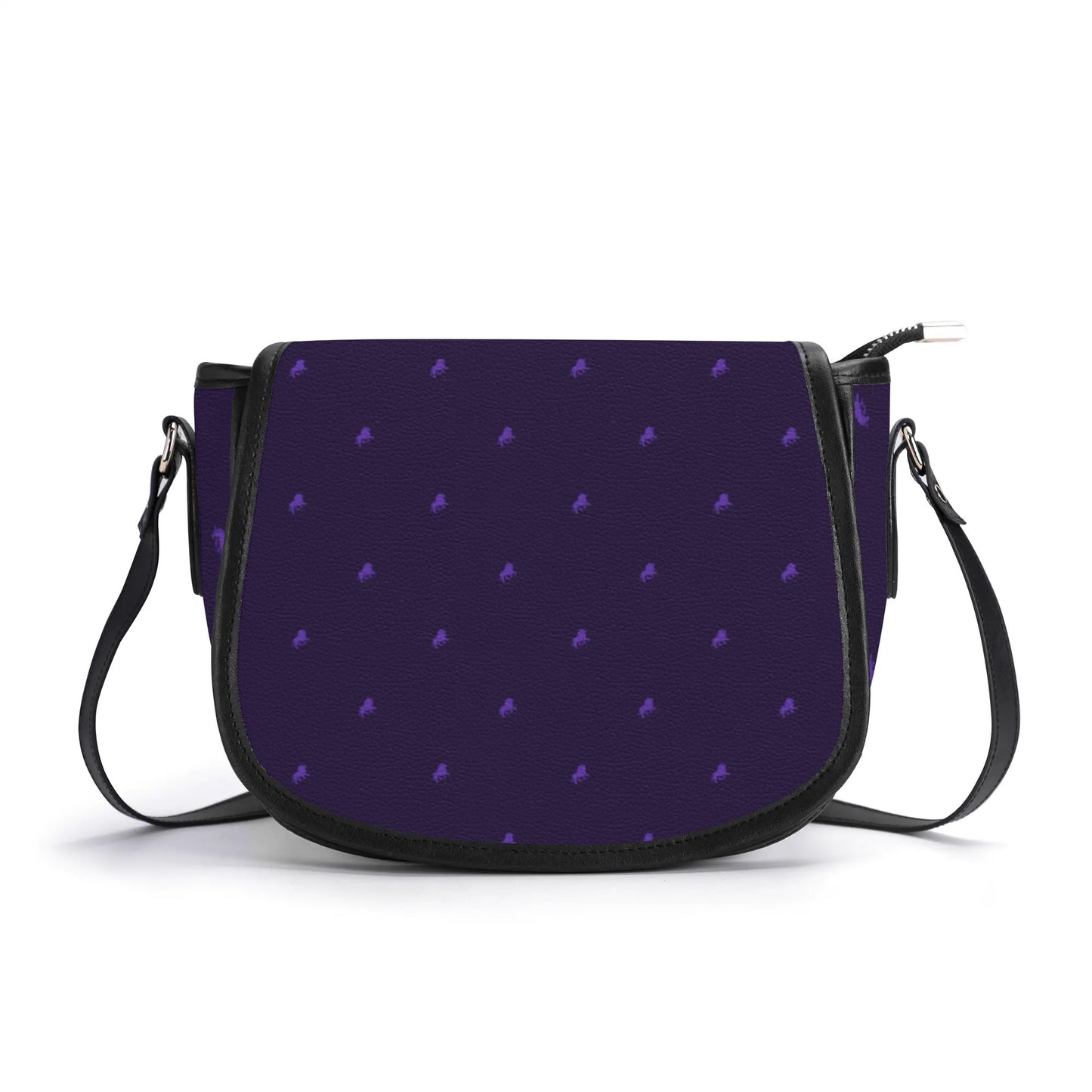 Luxe Violet Monogram High-Princess Saddler