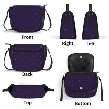 Luxe Violet Monogram High-Princess Saddler