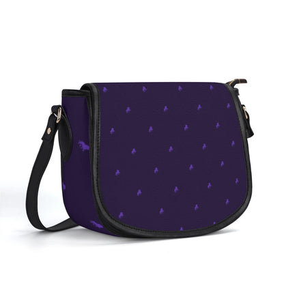 Luxe Violet Monogram High-Princess Saddler