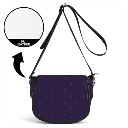 Luxe Violet Monogram High-Princess Saddler