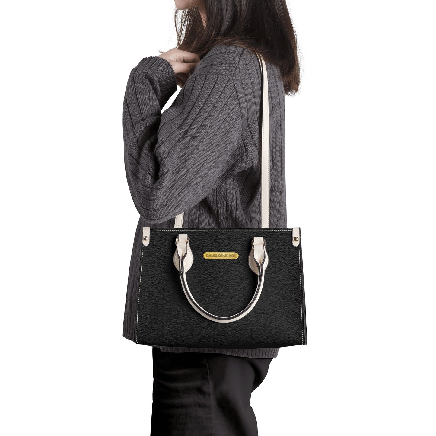 Classy chic black handbag