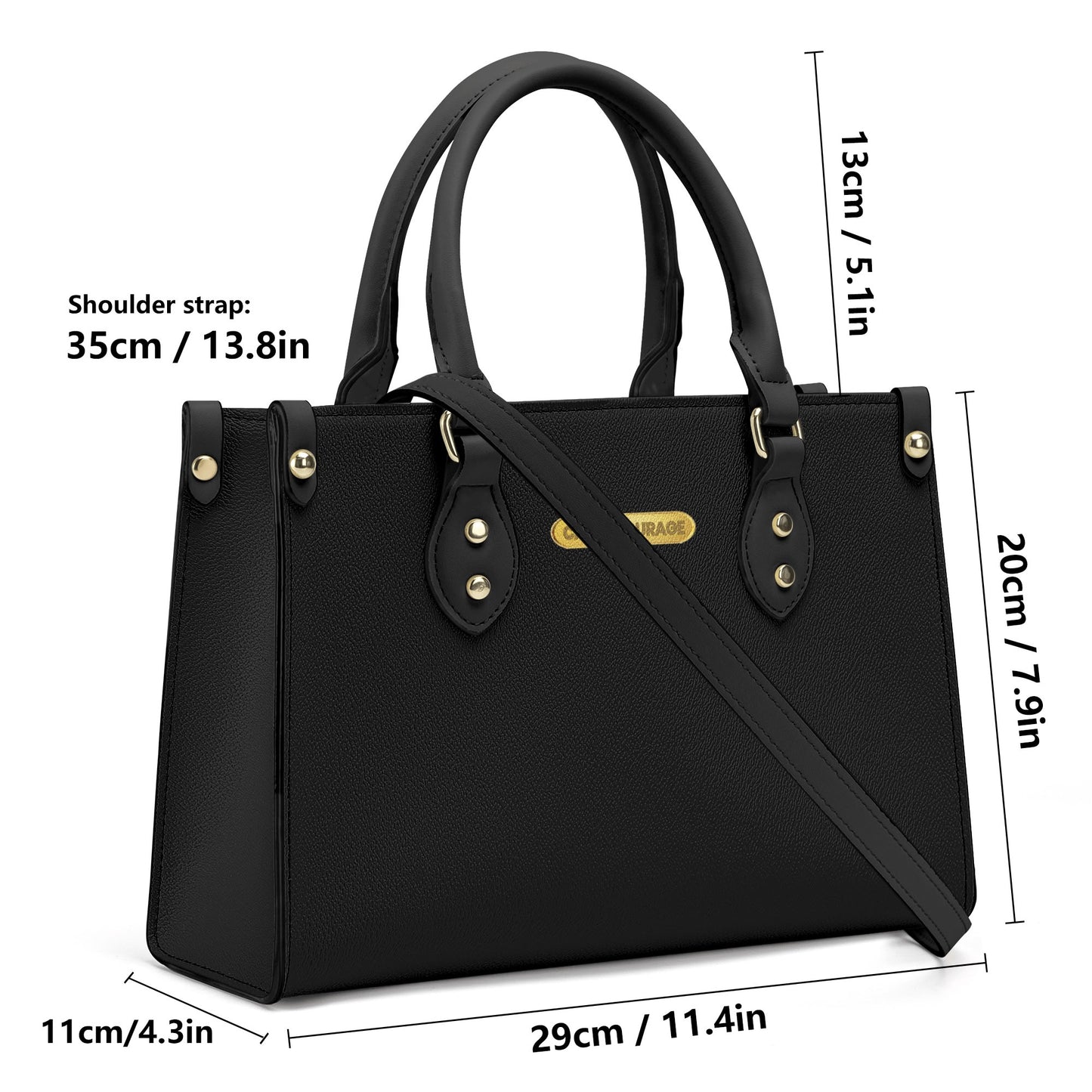 Classy chic black handbag