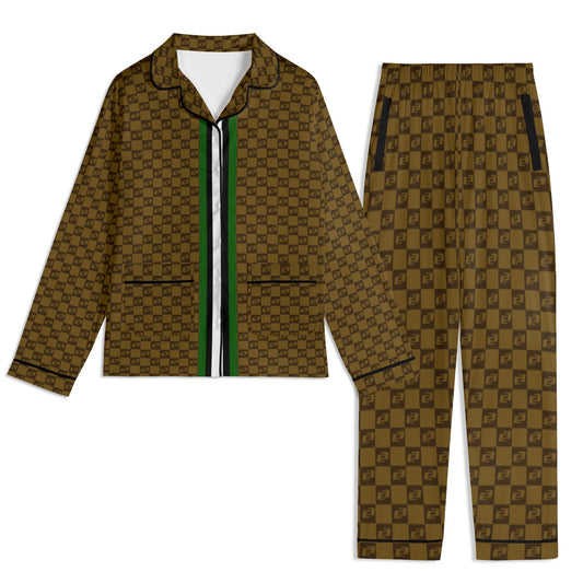 Caleb luxury long sleeve unisex Pajama Set