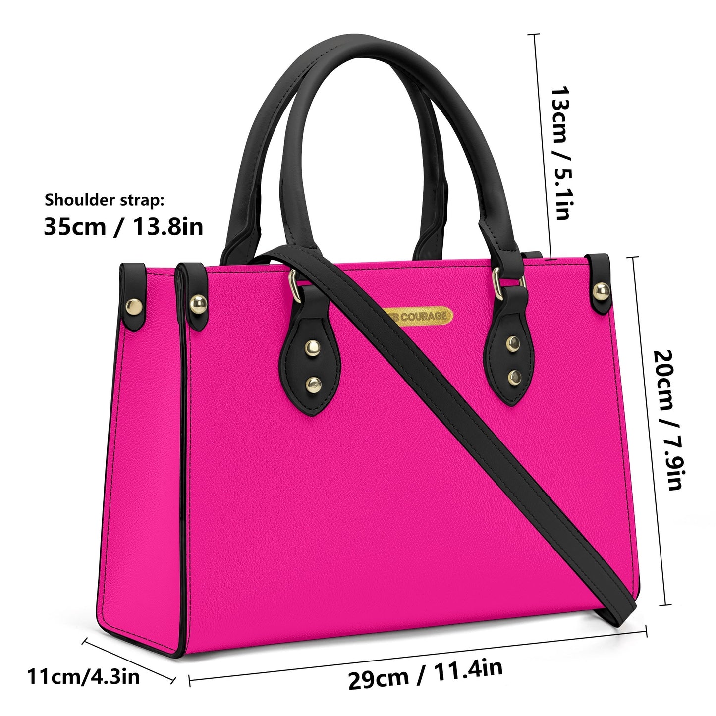 Highlighted pink classy chic handbags