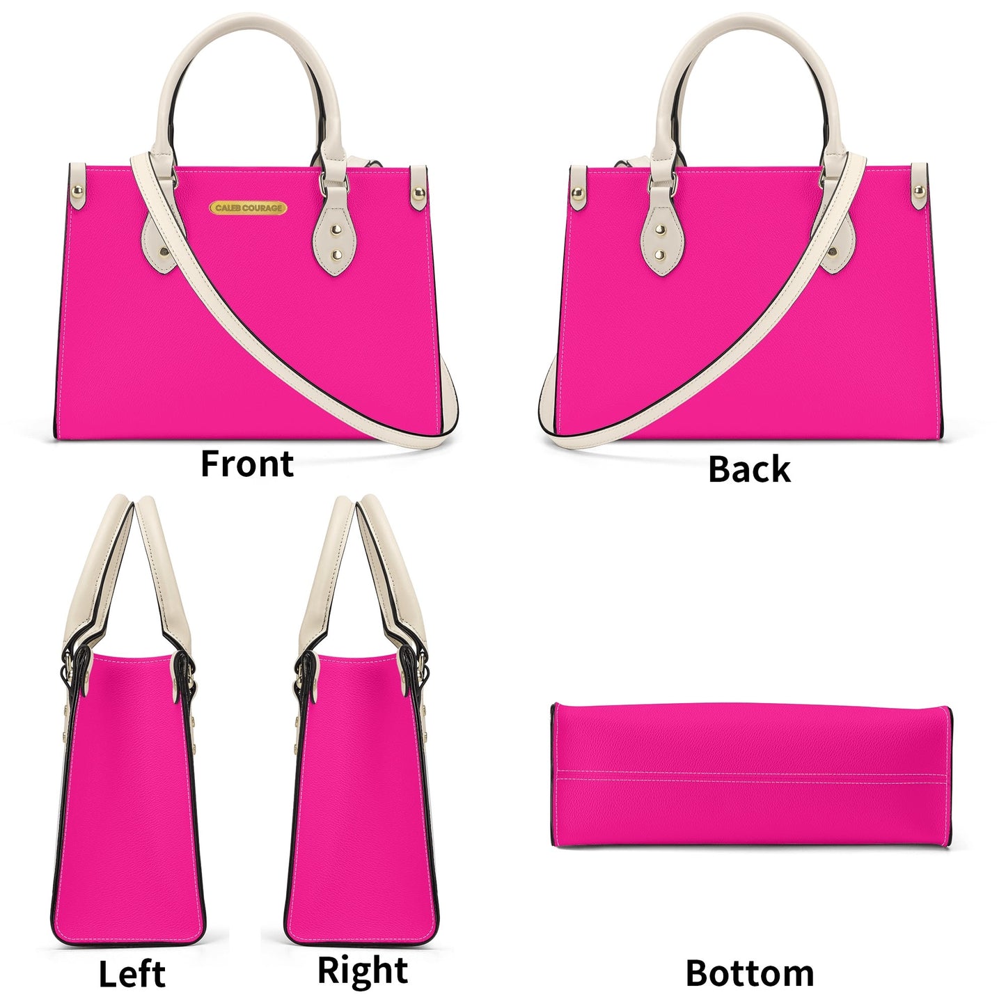 Highlighted pink classy chic handbags