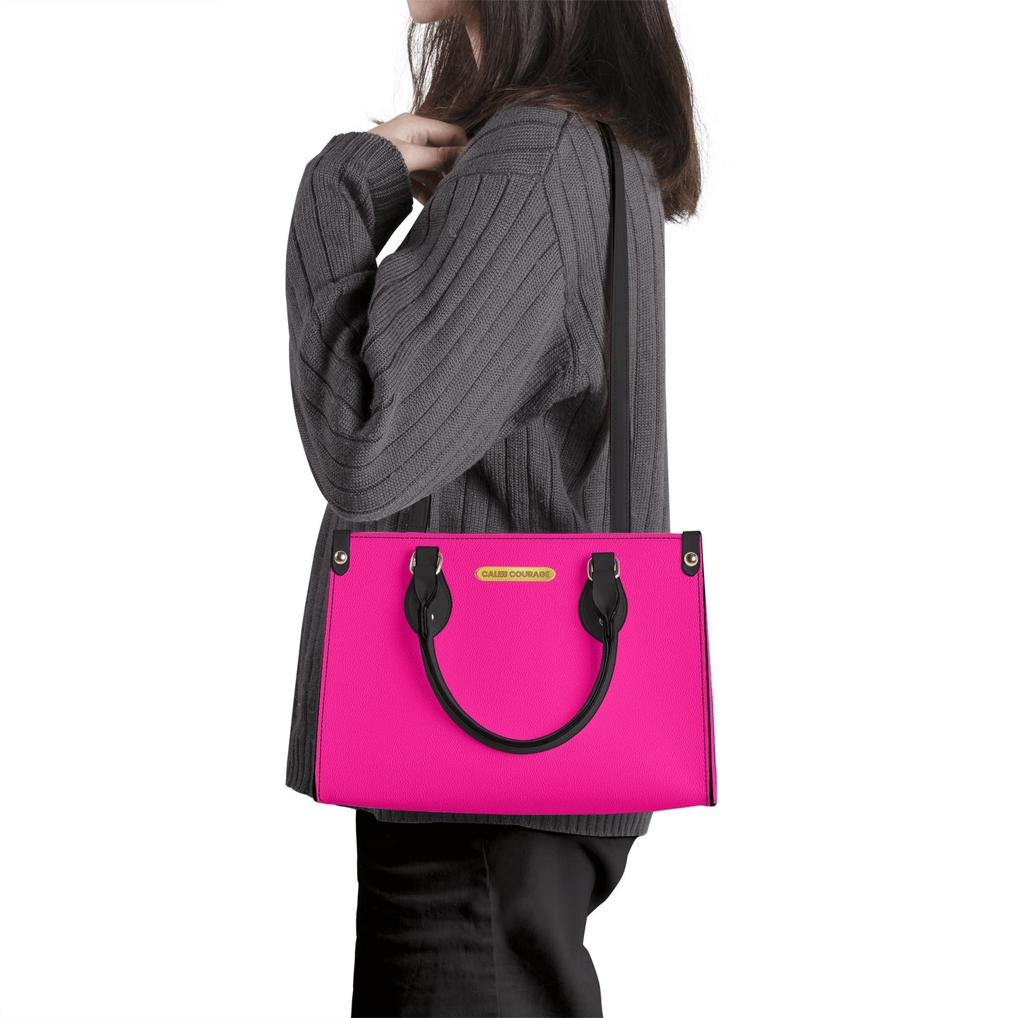 Highlighted pink classy chic handbags