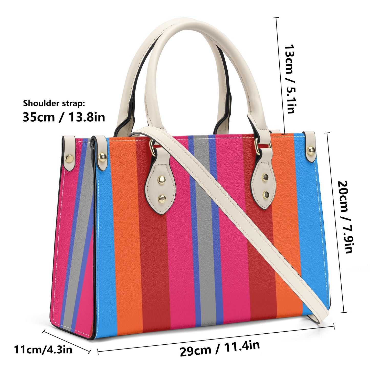 Color stripe classy chic handbags