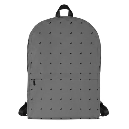 Grey monogram logo fuller backpack