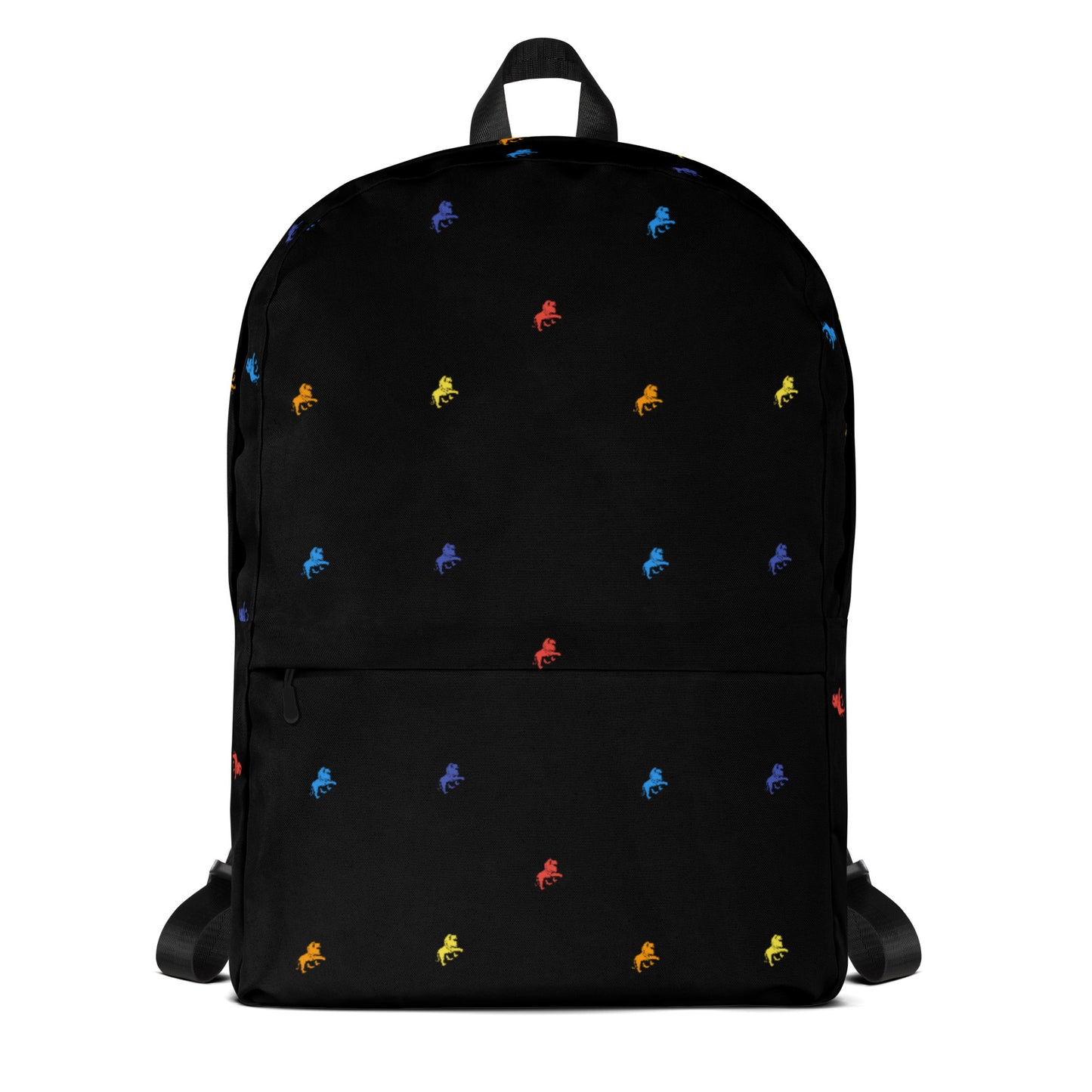 Lion monogram water resistant black Backpack