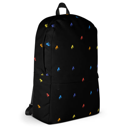 Lion monogram water resistant black Backpack