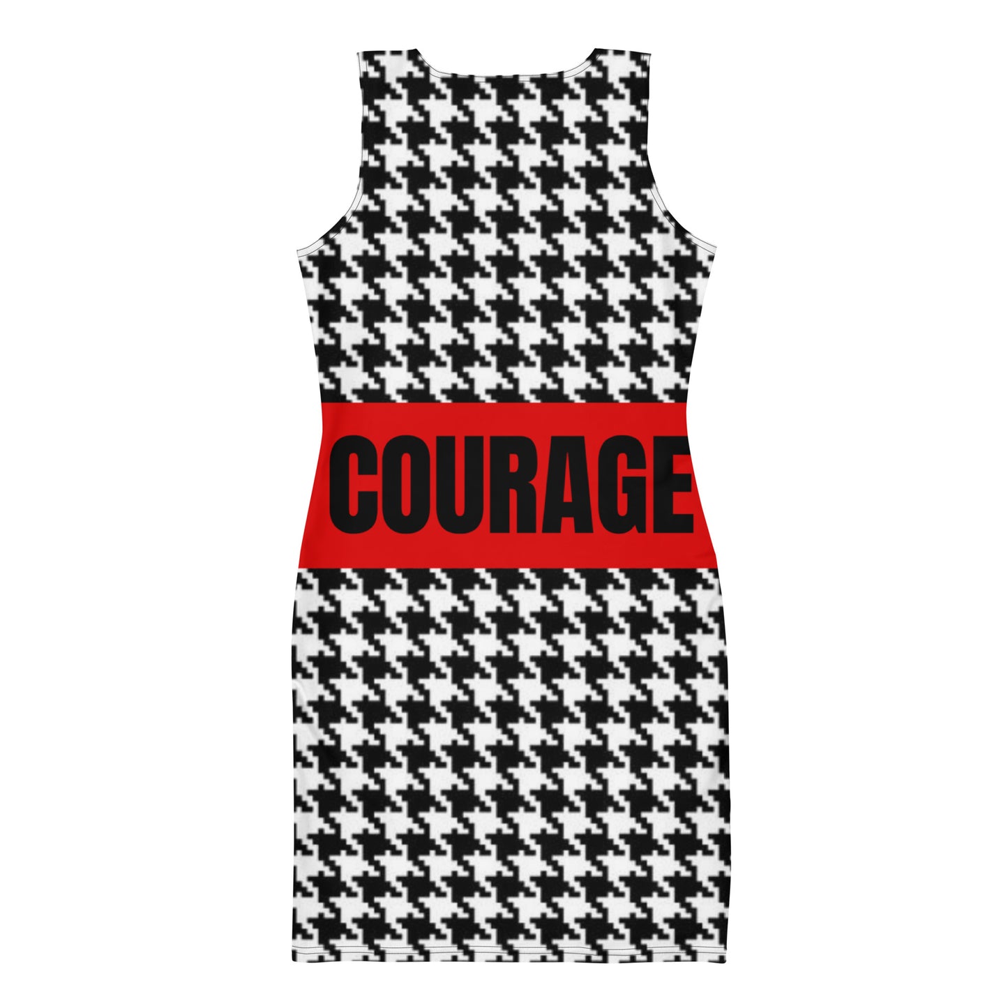 Courage Hounds print Bodycon dress