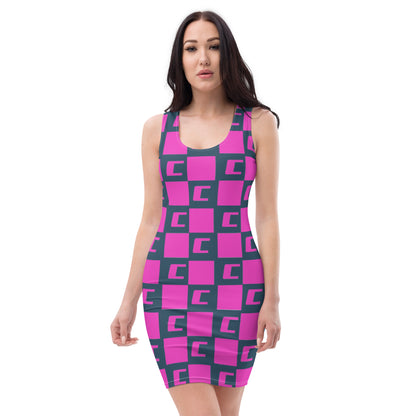 Caleb chessstyle women Bodycon dress