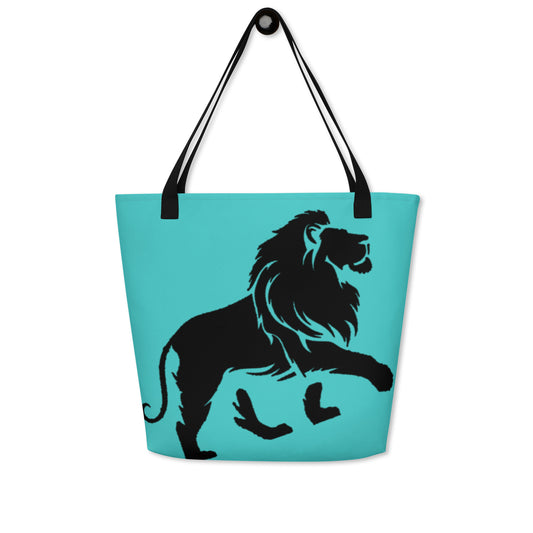 Fashion loader lion logo tote