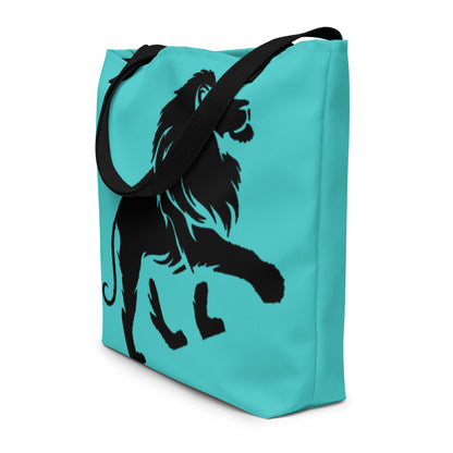 Fashion loader lion logo tote