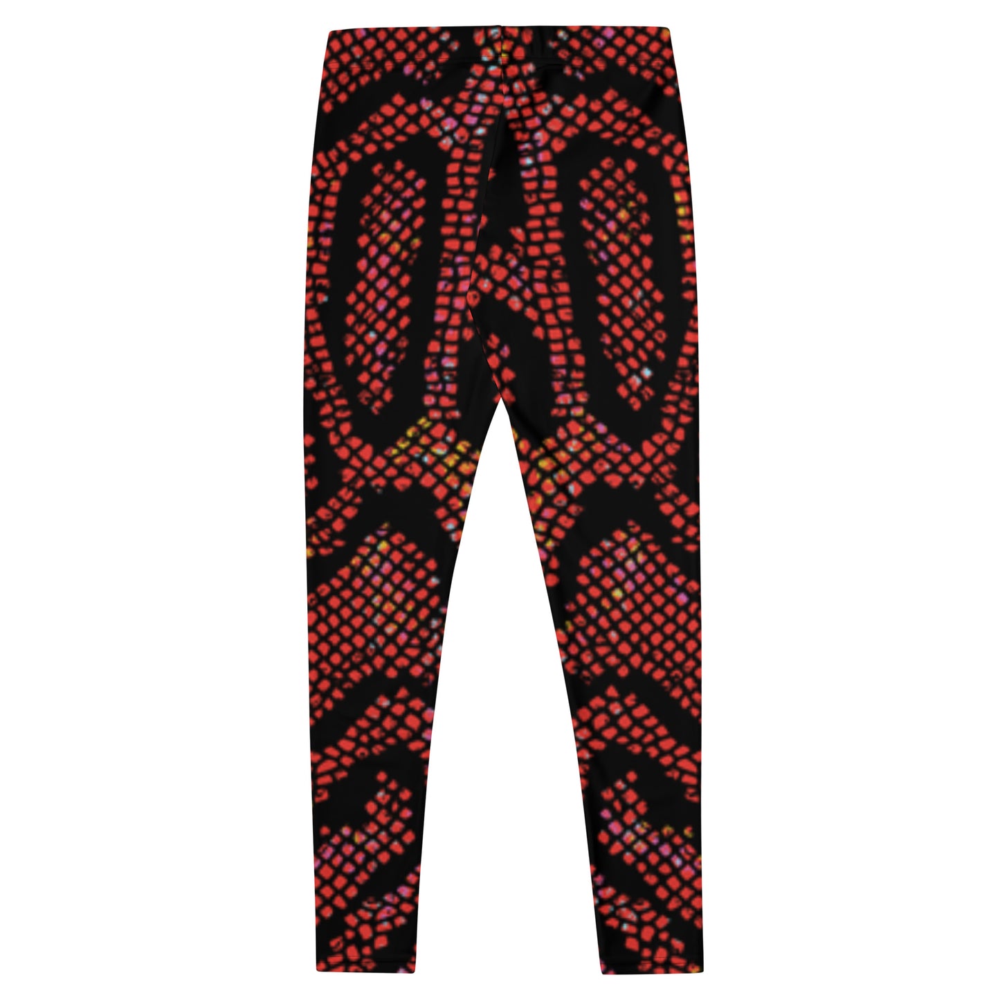 Snakeskin printed Red Leggings