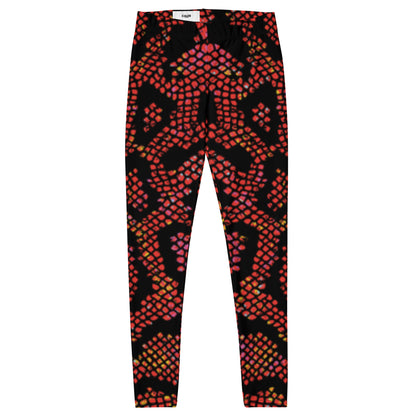 Snakeskin printed Red Leggings