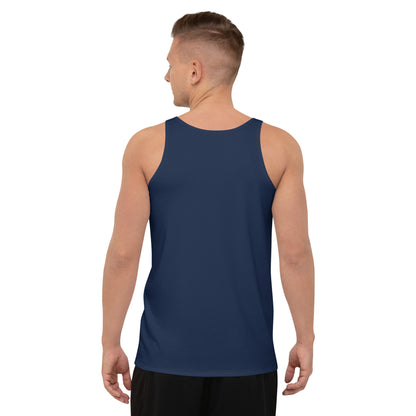 Caleb Unisex Tank Top navy blue