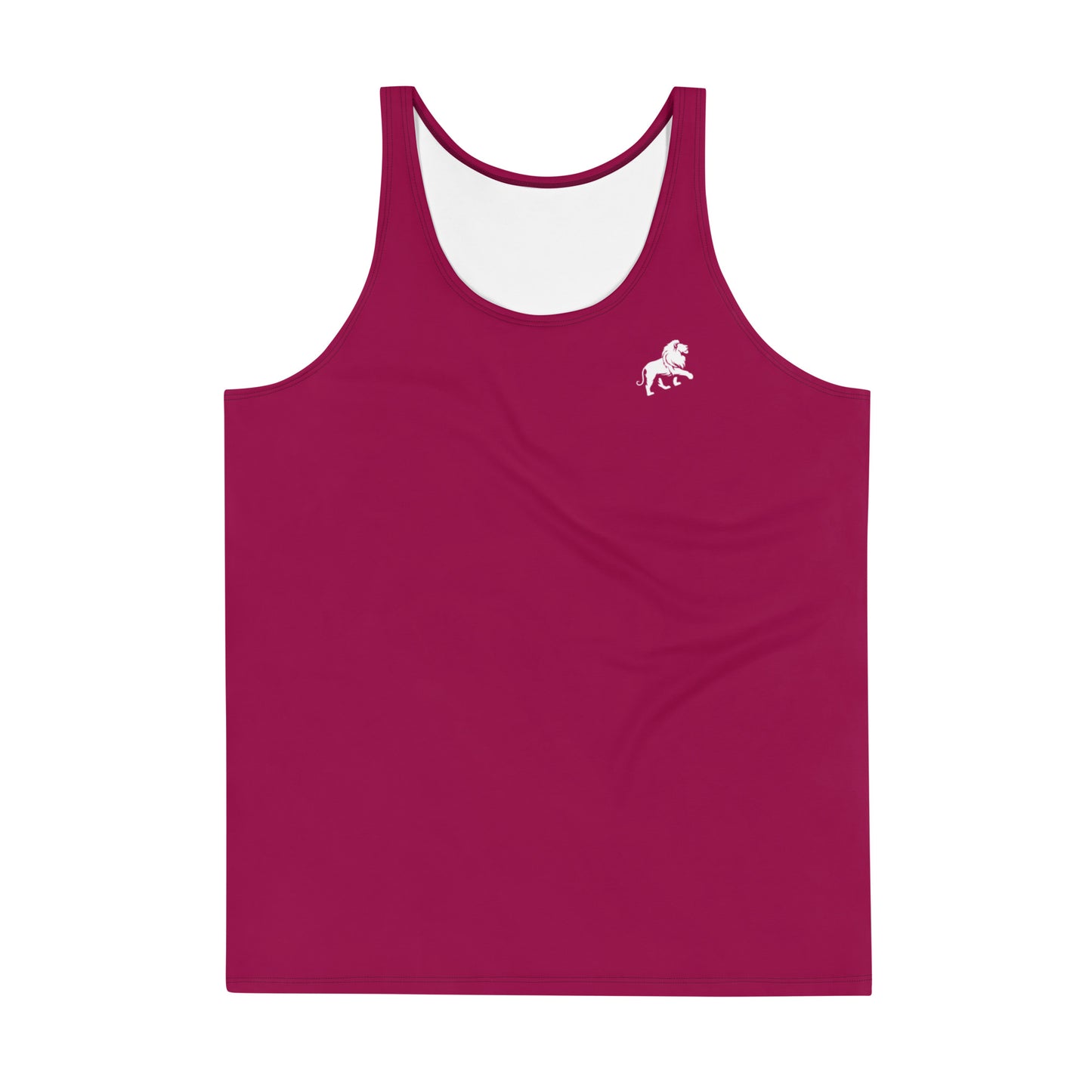 Caleb Unisex Tank Top burgundy