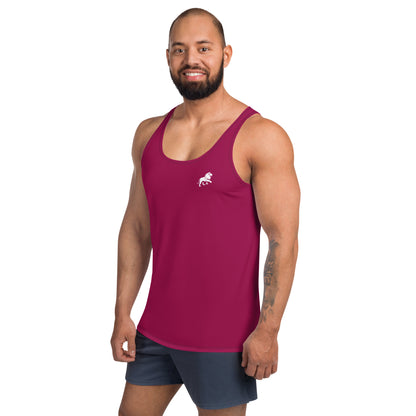 Caleb Unisex Tank Top burgundy