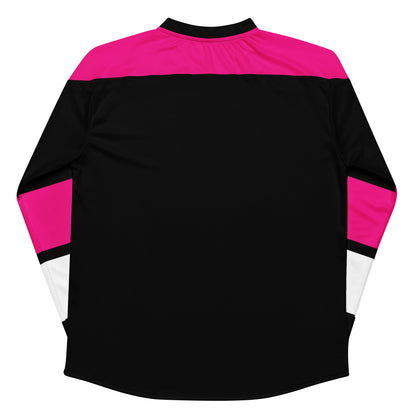 Hockey fan jersey ( pink/black)