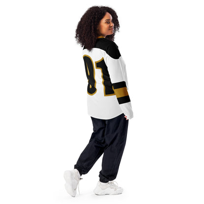 Caleb Golden bowl hockey fan jersey