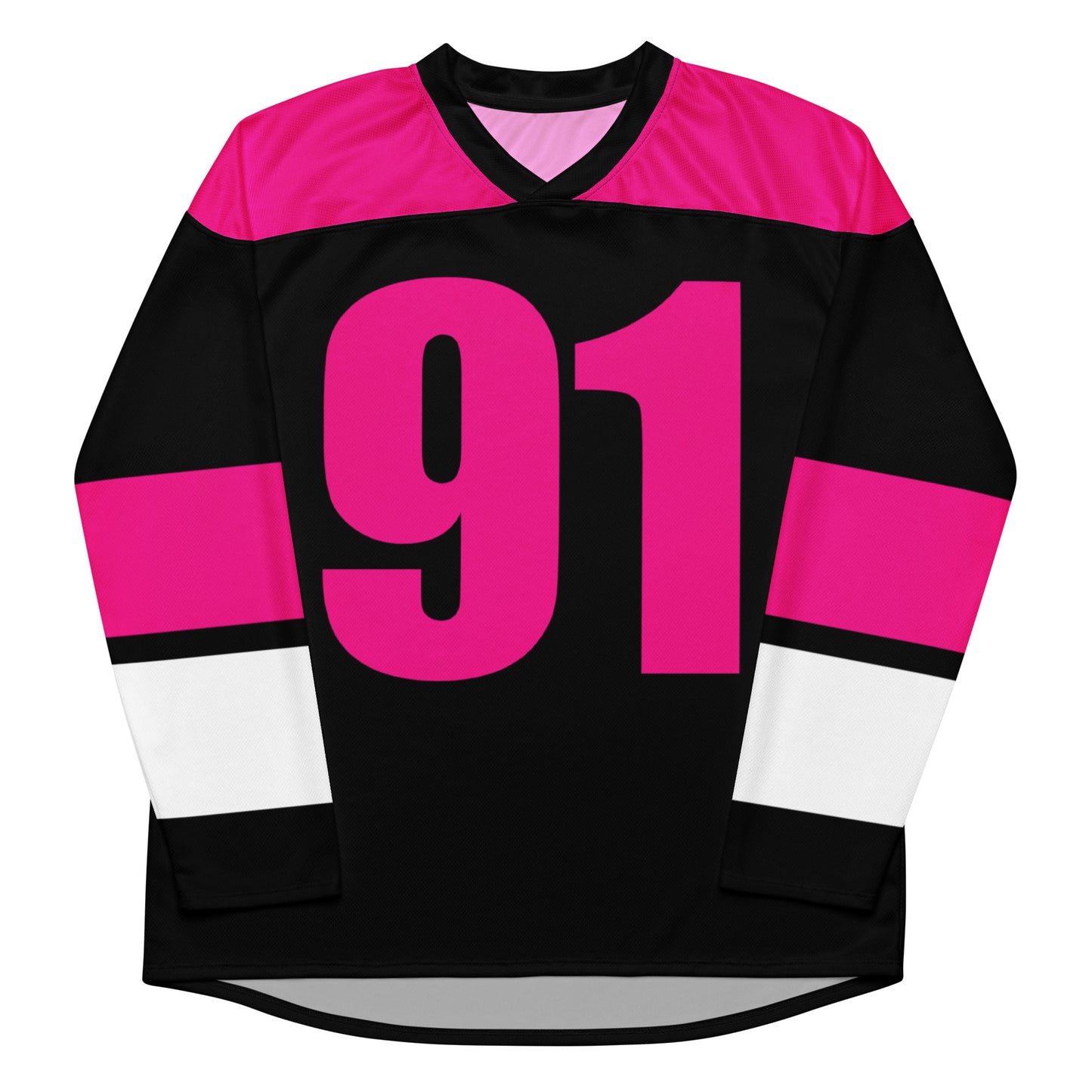 Hockey fan jersey ( pink/black)