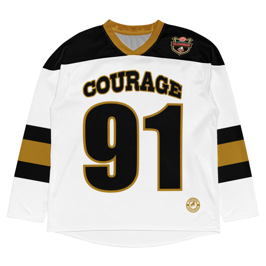 Caleb Golden bowl hockey fan jersey