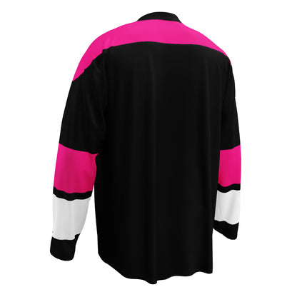 Hockey fan jersey ( pink/black)