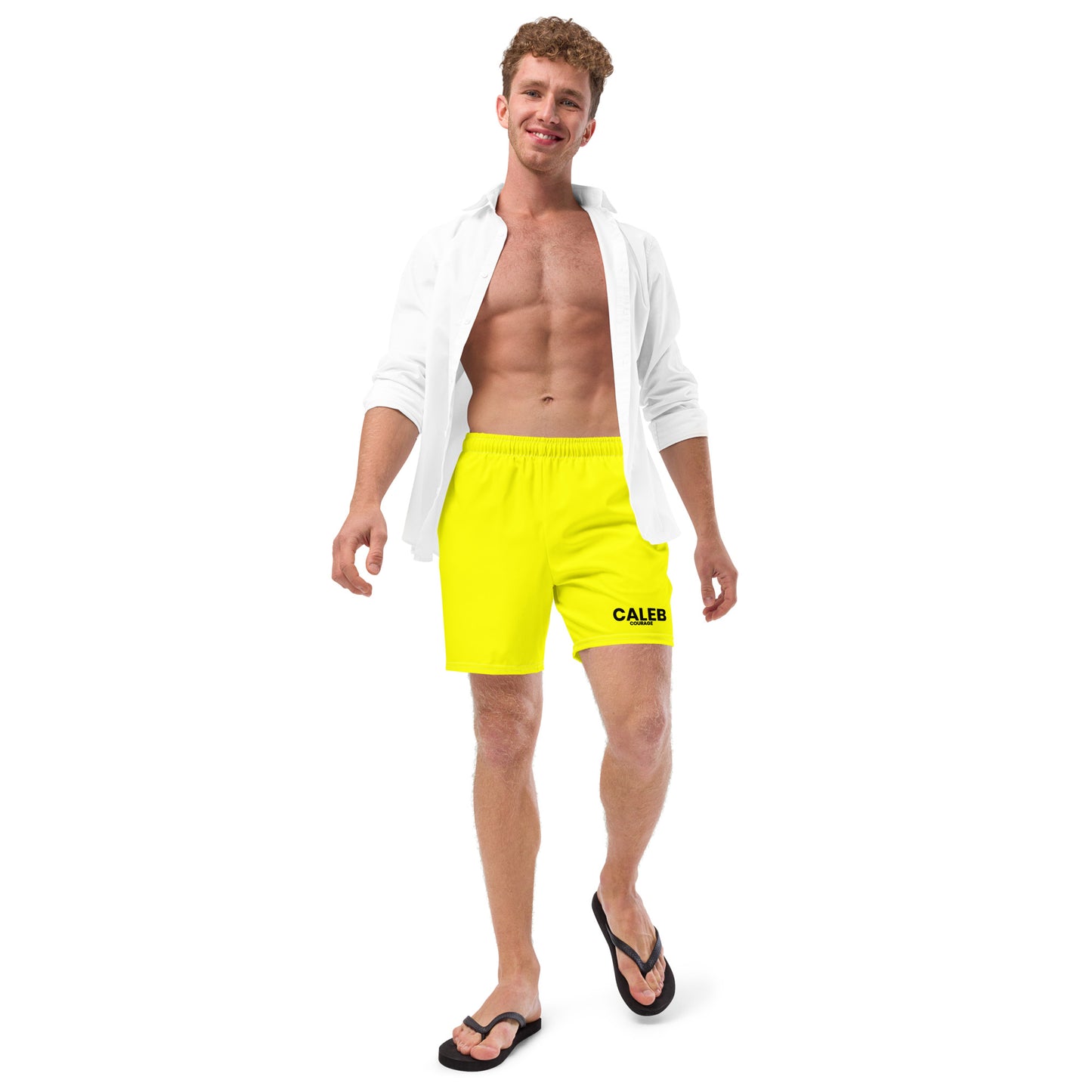 Highlighter yellow Swim Trunks