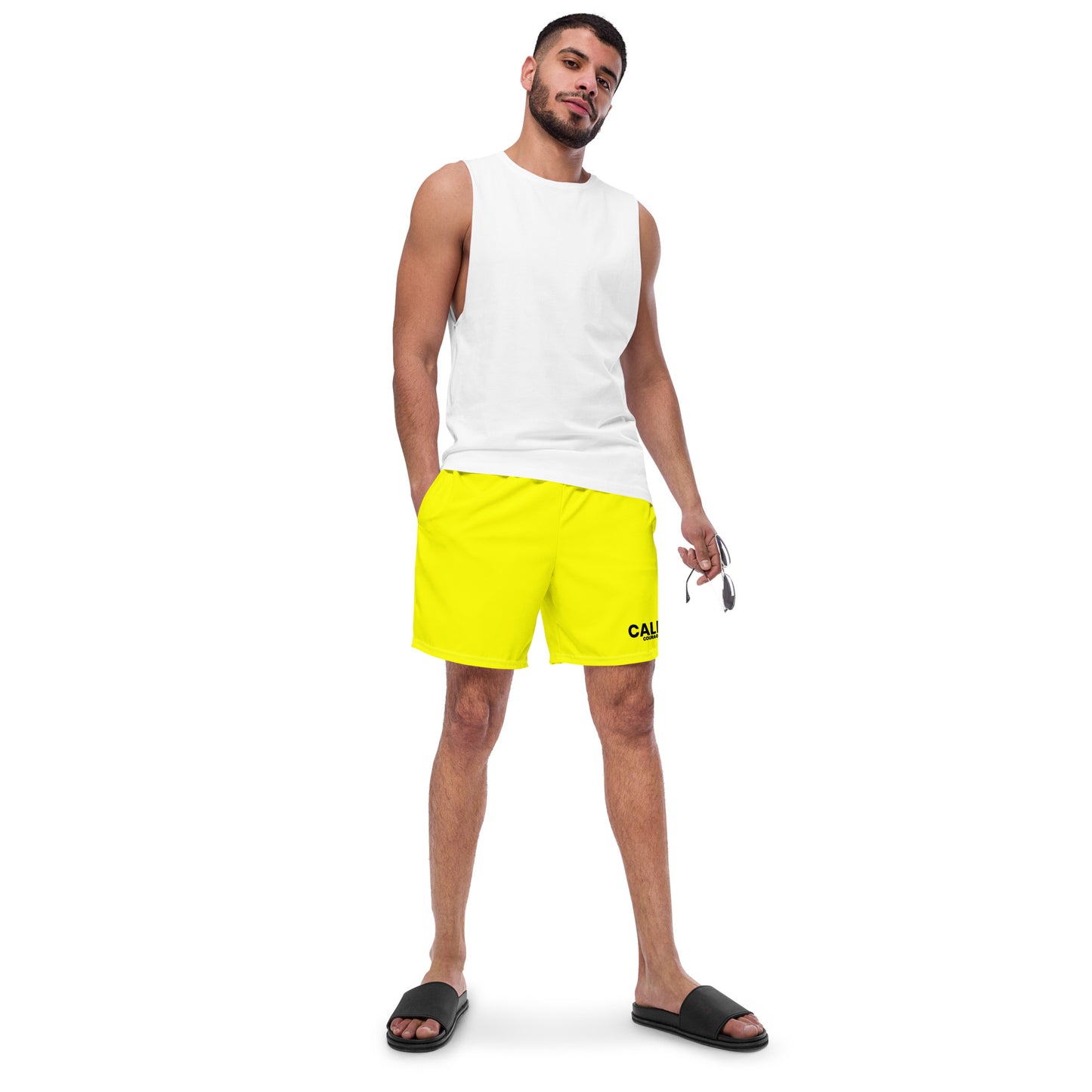 Highlighter yellow Swim Trunks