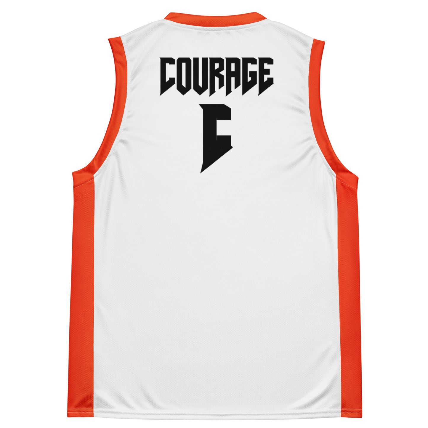 LA (orange/white) basketball jersey