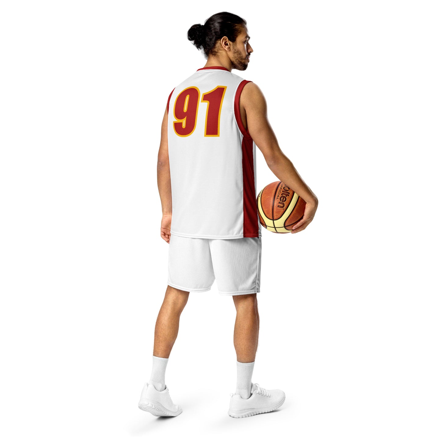 Courage 91 unisex basketball jersey ( red/yellow)