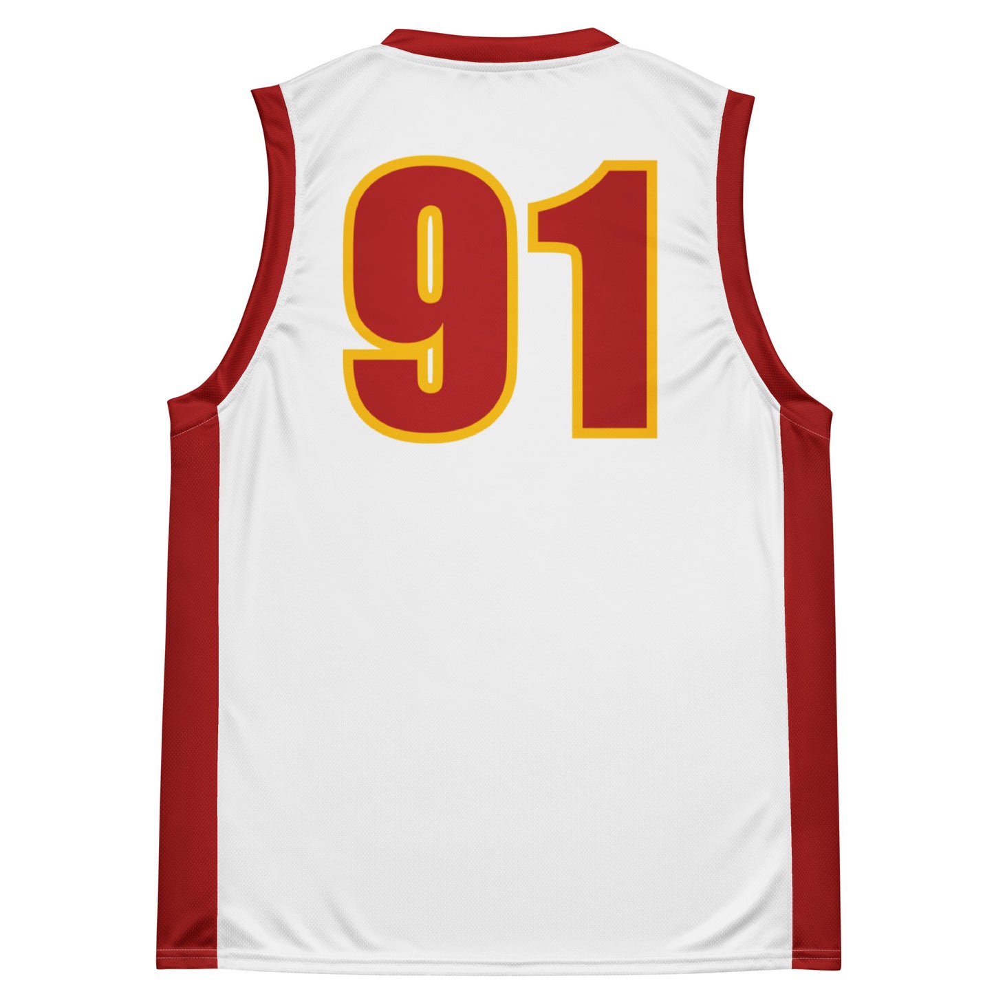 Courage 91 unisex basketball jersey ( red/yellow)