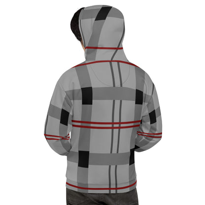 Caleb plaid Unisex Hoodie grey