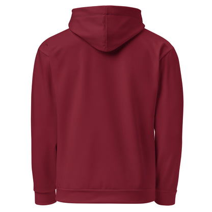 Caleb dark red Unisex Hoodie (To conquer)