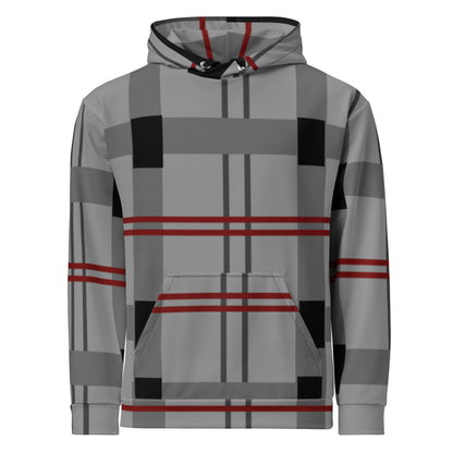 Caleb plaid Unisex Hoodie grey