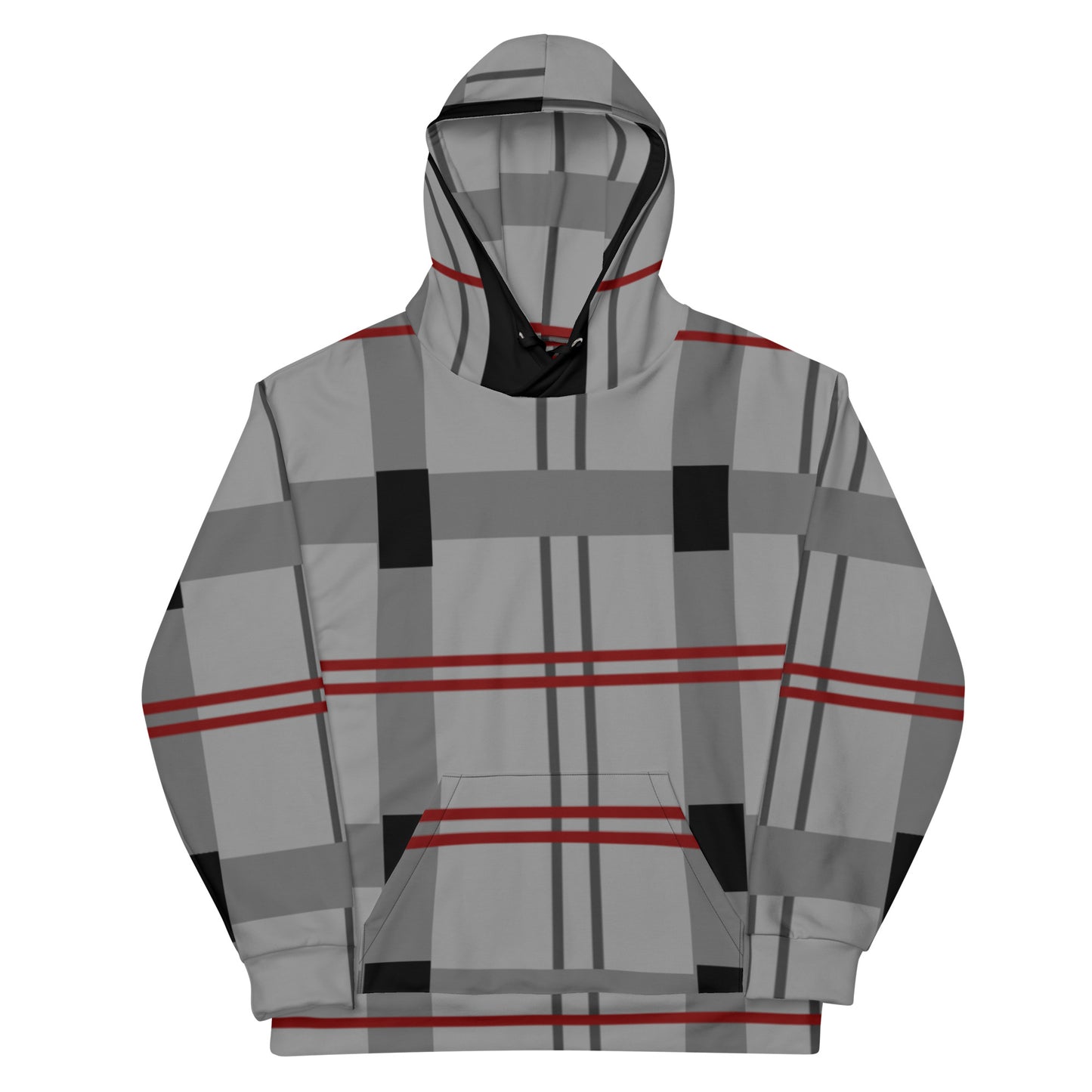 Caleb plaid Unisex Hoodie grey