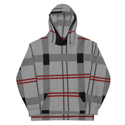 Caleb plaid Unisex Hoodie grey