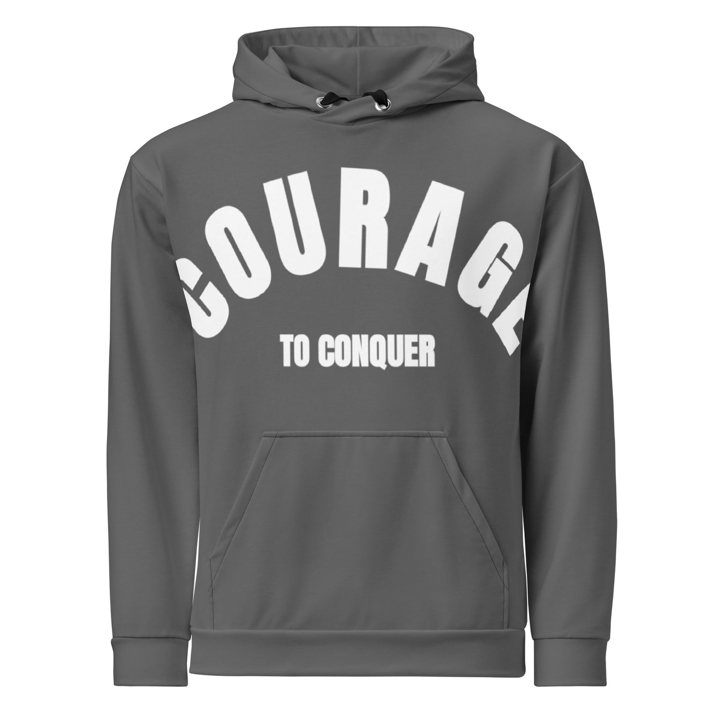 Caleb dark grey Unisex Hoodie (To conquer)