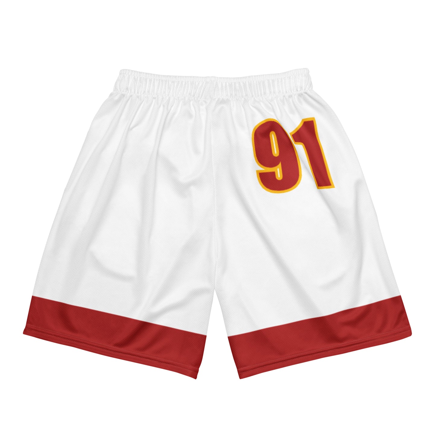 Courage 91 Unisex mesh shorts ( red/yellow)