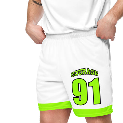 Courage 91 Unisex mesh shorts ( H-Green)