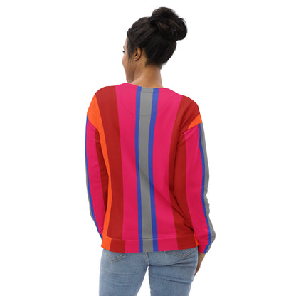 Color stripe sweatshirt