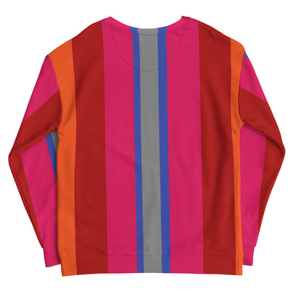 Color stripe sweatshirt