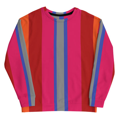 Color stripe sweatshirt