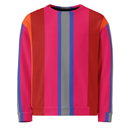 Color stripe sweatshirt