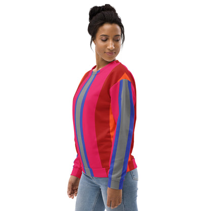 Color stripe sweatshirt