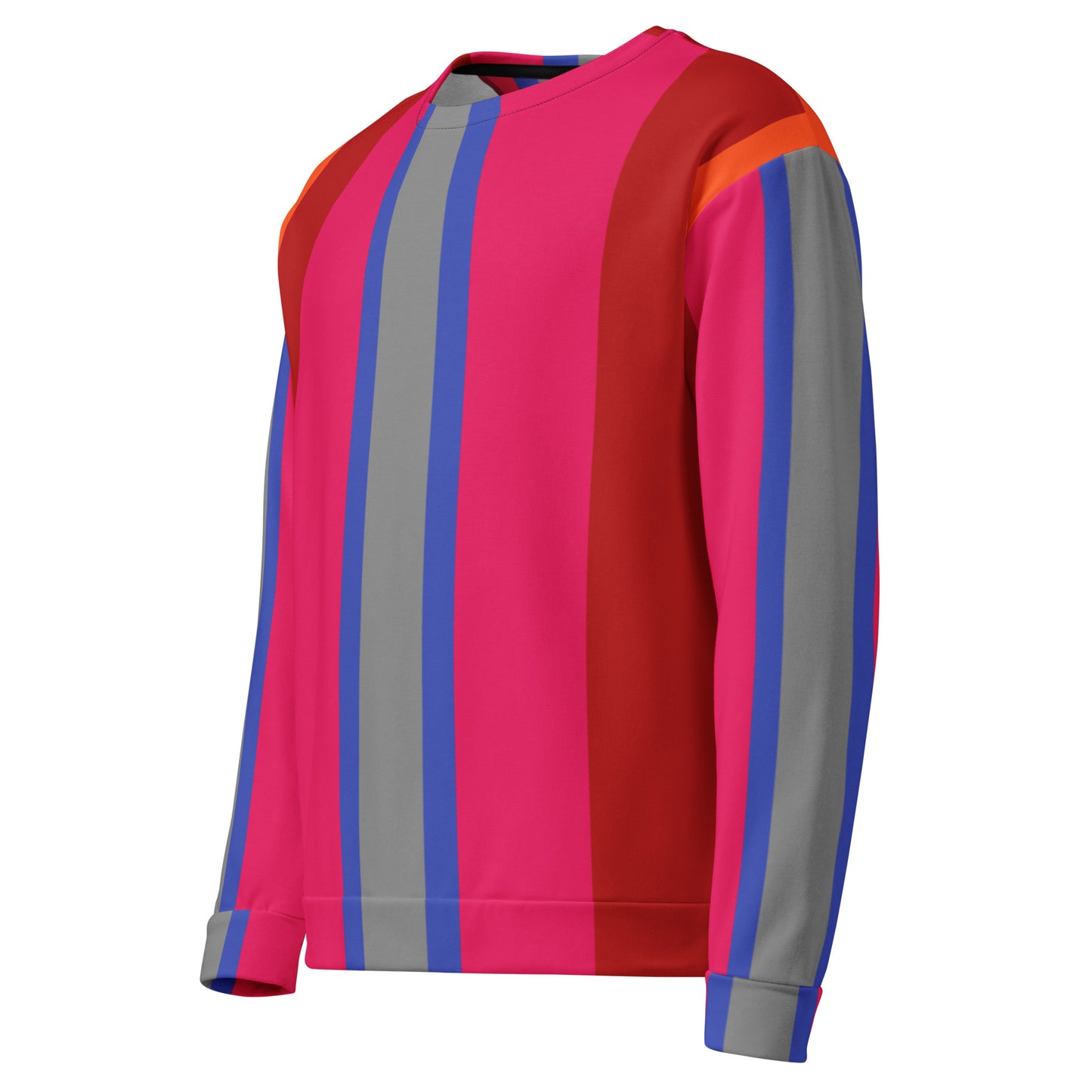 Color stripe sweatshirt