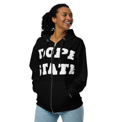 Caleb Unisex dope zip hoodie (black)