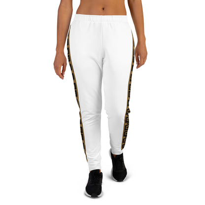 Caleb luxury Women's Joggers white